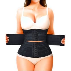 Nebility Waist Trainer for Women Corset Shapewear Tummy Control Segmented Waist Cincher Workout Girdle
