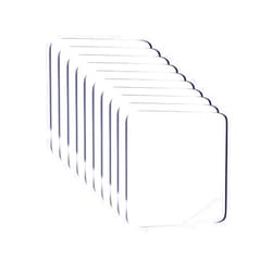 Medsuo 10pcs Clear Double Sided Adhesive Pads for Mounting Waterproof 2.4inch Double Sided Sticker Super Strong Heavy Duty Washable Sticky Patch Walls Hanging Nano Gel for DIY Craft Home Office
