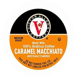 Victor Allen Caramel Macchiato for K-Cup Keurig 2.0 Brewers, 42 Count, Victor Allen’s Coffee Medium Roast Single Serve Coffee Pods