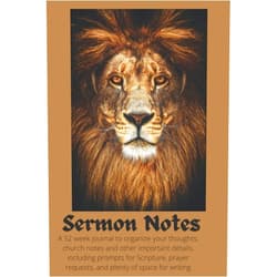 Crystal Gerber Sermon Notes: A 52 week journal to organize your thoughts church notes and other important details, including prompts for Scripture, prayer requests and plenty of space for writing.