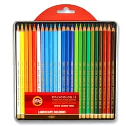 Koh-I-Noor Polycolor Landscape Artist's Coloured Pencils (Set of 24)