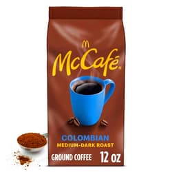 McCafe Colombian, Medium-Dark Roast Ground Coffee, 12 oz Bag
