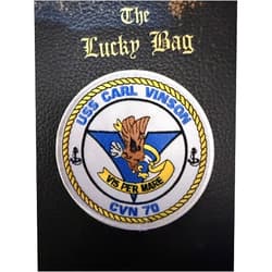Squadron Nostalgia LLC USS Carl Vinson CVN-70 Patch –Hook and Loop