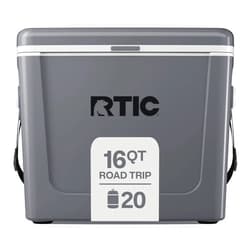 RTIC 16 Qt Road Trip Cooler, Hard Insulated Portable with Strap and Handle for Outdoor, Beach, Picnic, Camping, Sports, Travel