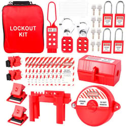 Onedaful Cuzofu Lockout Tagout Kit,Loto Kit Safety Padlock+Loto Hasp+Electrical Plug/Ball Valve/Gate Valve Devices+Circuit Breaker+Loto Tags,Electrical Loto for Electrical/Industrial/Mechanical