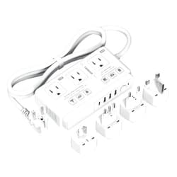 TESSAN 220V to 110V Voltage Converter, TESSAN Universal Travel Adapter with 4 USB Ports (1 USB C), 3 AC Sockets and EU/UK/AU/IT Plug Power Adaptor, Step Down Transformer for Hair Dryer Curling Iron