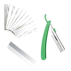 Terrysun 50 Pcs Stainless Steel Eyebrow Trimmer With 1 Bracket, Blades Eyebrow Hair Removers With Cover, Eyebrow Razor Shaper For Men And Women, Grooming Shavers