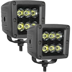 Nibright Lumimotor LED Pod Lights, 2Pcs 3 Inch 12000LM Spot Beam LED Cubes Off Road Fog Lights for Truck UTV ATV SUV Boat, 2 Years Warranty