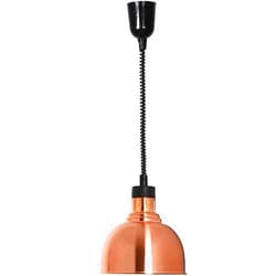 EVXOIJM Hanging Food Heat Lamp, Food Warmer Lamp for Buffet, 250W Commercial Food Warmer Metal Chandelier, Prevent Food from Getting Cold Restaurant Equipment (Red Bronze)