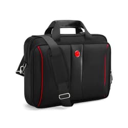 Omnpak 15.6 Inch Locking Briefcase, Travel Computer Briefcases with Combination Lock, Water Resistant Notary Document Bag for Men Women, Black