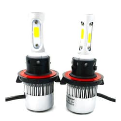 Alla Lighting Xtreme Super Bright 8000 Lumens 9008 H13 LED Fog Lights Bulbs or Daytime Running Lights(DRL) Lamps, 6500K Xenon White