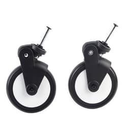 Drfeify Stroller Rubber Wheels Accessory, D: 13cm, Front / Rear, For Yoya/ Wheel Stroller With Tools(A pair of front wheels)Baby carriage