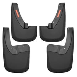 Husky Liners Custom Mud Guards | Fits 2009 - 2024 Ram 1500/Ram 1500 (19-24 Classic Body) 2010 - 2018 Ram 2500/3500 w/Single Rear Wheels & w/OEM | Front & Rear, 4-pc Black - 58186