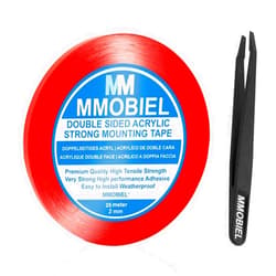 MMOBIEL 2 mm Double Sided Layer Acrylic Strong Adhesive Mounting Tape 25m Long Weatherproof Removable