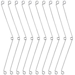 ANCIRS AINCIRS 10 Pcs Recessed Lighting Spring Clips, Metal Torsion Spring Clip, Accessories for Recessed Light Fixtures, Light Clips Replacements for Fan, Can Light