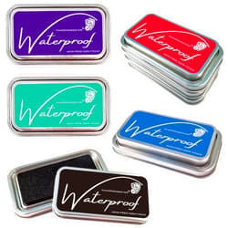 InnoCrossover Ink Pads for Rubber Stamps, Rubber Stamps Pads- Permanent, Waterproof, Stamp Pads for Card Making, Scrapbooking Supplies, Christmas Ink Stamps, Hand Stamp Ink Pad, Non-Toxic (5 Ink Pad Bundles)