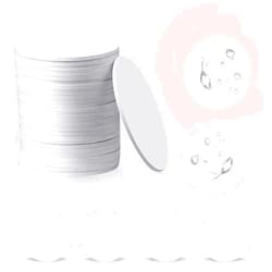 Bouti1583 50 PCS NFC Tags NTAG215 NFC Round Cards, 25mm (1 inch) 504 Bytes Memory Blank PVC Coin NFC Cards, Compatible with TagMo Amiibo and All NFC Enabled Mobile Phones & Devices