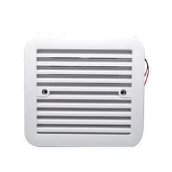 Riloer 12V RV Camper Trailer Caravan Side Air Vent Ventilation Blade Fan Blower Cooling Ventilation RV White Caravan Motorhome Side Exhaust Air Vent Dust-proof