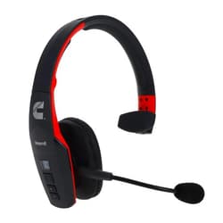 Cummins Edition BlueParrott B450-XT Noise Cancelling Bluetooth Headset – Unique Design with Industry Leading Sound & Improved Comfort, Up to 24 Hours of Talk Time, IP54-Rated, Black Red