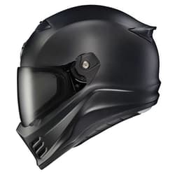 ScorpionEXO Covert FX Full Face Adult Motorcycle Helmet Street Fighter Style - Bluetooth Ready Speaker Pockets DOT ECE Solid (Matte Black - X-Large)