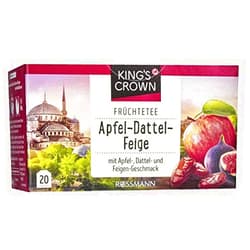 King's Crown Tea: APPLE DATE FIG 20 tea bags Made in Germany