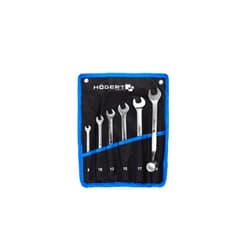 Högert Technik 6-Piece Socket Set CRV Steel 12-Point Satin Finish Sizes 8 x 9-18 x 19 mm Corrosion Resistant with Holder for Workshop & DIY