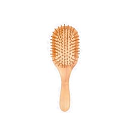 SOPAMI Hair Straightener Comb for Curly Hair Wood Hair Comb for Curly Hair Brush Massage Can Prevent Hair Loss Suitable for Men and Women Home Use Curly Hair Brush(B)