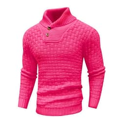 Muscularfit Mens Button Sweaters Casual Fashion Design Turtleneck Sweater Lightweight Knitted Pullover Sweaters Fall Outfits
