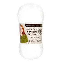 Loops & Threads Charisma Yarn - White - 3.5 oz - One Ball