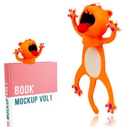 GoosWexmzl 3D Kids Bookmarks Funny Animal Bookmarks for Kids, Boys Girls and Reading Lovers (Cat)