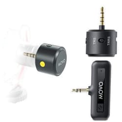 Movo WM-VXR10 Wireless Shotgun Mic Adapter for Camera/DSLR/3.5mm/TRS - Compatible VXR10, VXR10-PRO, X1-Mini, and Rode VideoMicro, VideoMic GO