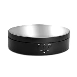 Denpetec Motorized Rotating Display Stand, 360 Degree Electric Rotating Turntable for Photography Products Display, Jewelry, Watch, 3D Models, Cake and Collectibles (Mirror)