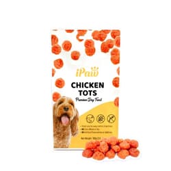 IPaw Dog Treats for Puppy Training, All Natural Human Grade Dog Treat, Hypoallergenic, Easy to Digest (Chicken Tots)