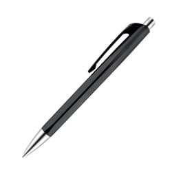 Caran d'Ache Caran Dache Ballpoint Pen, Black, with SwissRide Blue Medium Cartridge