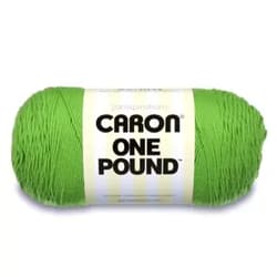 Caron One Pound Solids Yarn, 16oz, Gauge 4 Medium, 100% Acrylic - Grass Green- For Crochet, Knitting & Crafting ( 1 Piece )