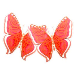 MERRYHAPY 2pcs 3D Butterfly Sticker Butterflies Butterfly Wall Decals Mirror Wall Stickers Decals for Wedding Stickers Decor Wall DIY Decals Abs Delicate Paper Butterfly
