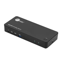 SIIG 2-Port USB-C KVM Docking Station with PD 65W, for 2 Monitors 2 Computers, MST Technology, 1x HDMI 1x DisplayPort, Gigabit Ethernet, Headset Jack (CE-DK0111-S1)
