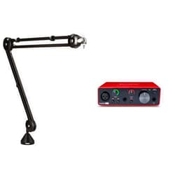 Rode PSA1 & Focusrite Scarlett Solo 3rd Gen USB Audio Interface, for the Guitarist, Vocalist, Podcaster or Producer — High-Fidelity, Studio Quality Recording, and All the Software You Need to Record