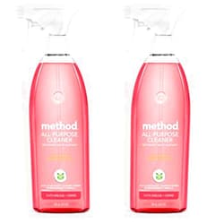 Method All-Purpose Cleaner, Pink Grapefruit, Plant-Based and Biodegradable Formula Perfect for Most Counters, Tiles, Stone, and More, 28 oz spray bottle (Pack of 2)