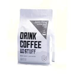 DRINK COFFEE DO STUFF, Apres, Decaf, Whole Bean, Medium Roast, Sweet, Chocolate, Caffeine, Organic, Lake Tahoe Coffee