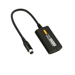 NORMICHIC Converter for Sega Saturn SS to HDMI,1080P HDMI Cable Adapter for Saturn SS 16:9/4:3 S-video input 1080p adapter (black)