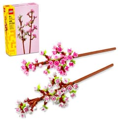 LEGO Cherry Blossoms Celebration Gift, Buildable Floral Display for Creative Kids, White and Pink Cherry Blossom, Spring Flower Gift for Girls and Boys Aged 8 and Up, 40725
