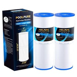 POOLPURE PLFPRB50-IN Spa Filter Replaces Pleatco PRB50-IN, PRB50IN, Unicel C-4950, Filbur FC-2390, Jacuzzi J210/J220/J235/J245/J275, Guardian 413-212-02, 373045, 5X13 Drop in Hot Tub Filter, 2 Pack