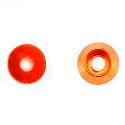Liovns Mdingbao-Flat Washers Aluminum Washer M2 M2.5 M3 M4 Colourful Aluminum Alloy Anodized Cup Head Bolt Washers Gasket, 5Pcs, Corrosion and Durable (Color : Orange, Inner Diameter : M4)