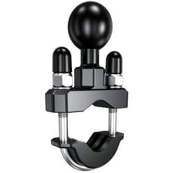 BRCOVAN Handlebar U-Bolt Mount Base with 1'' TPU Ball for Rails 0.5'' to 1.25'' in Diameter, Compatible with RAM Mounts B Size 1 inch Ball Double Socket Arm & Bike Motorcycle Phone Holder