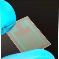 Qunguan IDE（Interdigital Electrode) on ito Glass 80μm Indium-Tin-Oxide Film Superpolar Conductivity Transparent Biosensor Medical Chemical Optical Sensor Chip (15mm×20mm, 12 pcs)