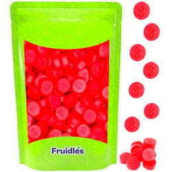 Fruidles Cherry JuJu Coins, Delicious Jelly Gummy Candy, Fun and Festive Holiday Snacking (Half-Pound)