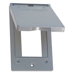 Sigma Electric, Gray Sigma Engineered Solutions, 14248 1-Gang Vertical GFCI Weatherproof Cover, No Size