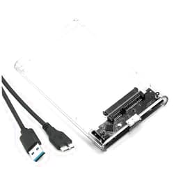 ShuoLe 2.5 inch External Hard Drive Enclosure, Tool-Free USB 3.0 to SATA SSD HDD Enclosure for 7mm and 9.5mm, Laptop Computer Hard Drive Case Support UASP and Trim