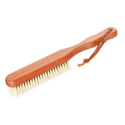 REDECKER Natural Pig Bristle Cashmere Brush with Oiled Pearwood Handle, 10-3/8 inches, Two Layers of Cashmere Brush to Remove Pilling, Made in Germany - Kent Clothes Brush